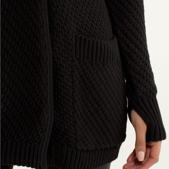 Lululemon Athletica Black Cardigan Sweater - Picture 4 of 5